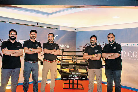 (From left) Rahul Kumar, Abinash Sahoo, Satyabrata Satapathy, Gaurav Achha and Umang Kumar Rathi