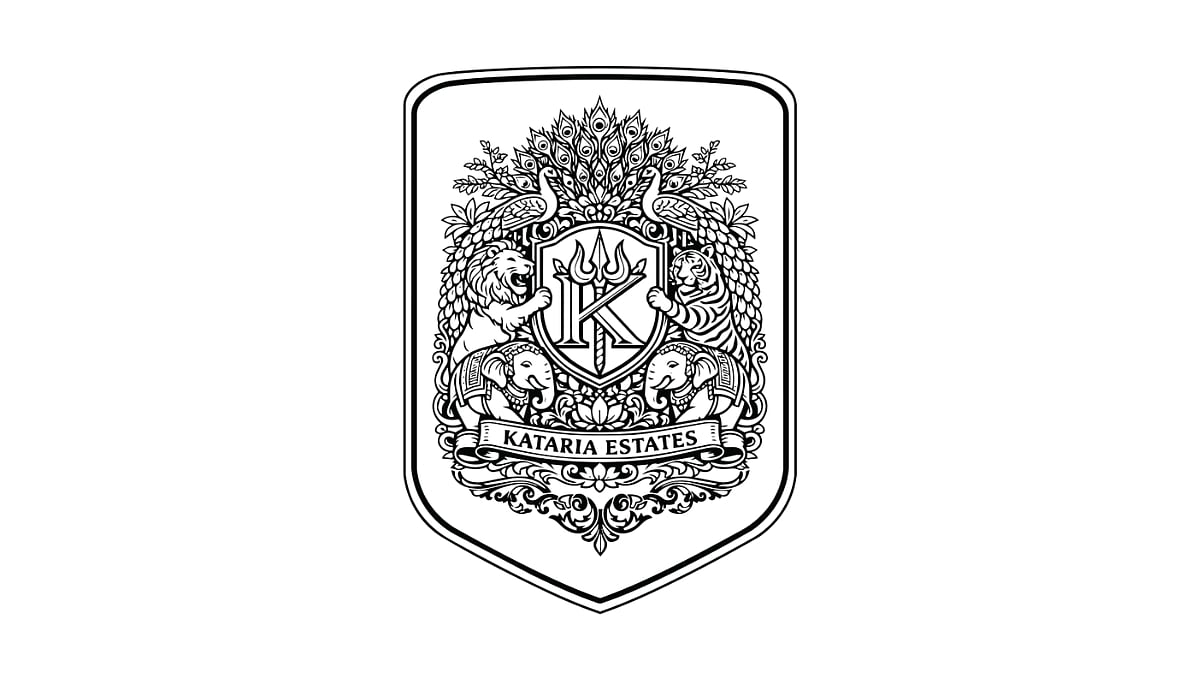 Kataria Estates royal crest logo shield