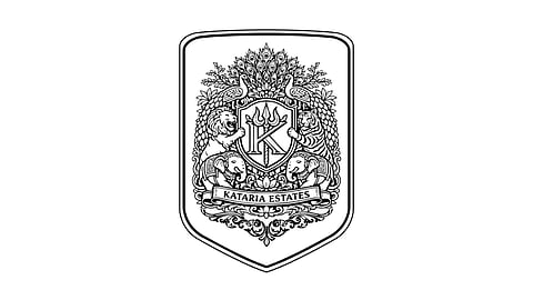 Kataria Estates royal crest logo shield