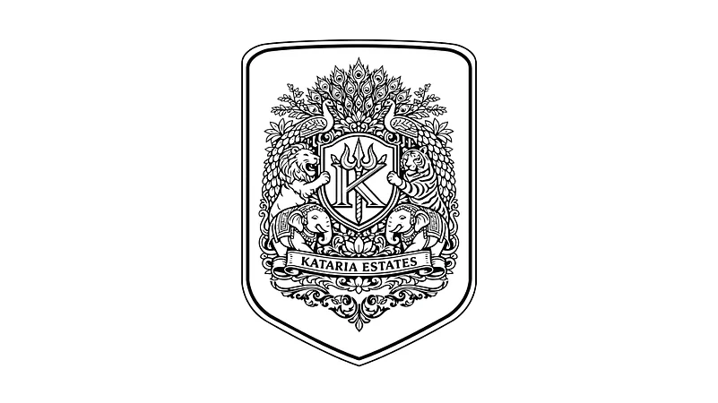Kataria Estates royal crest logo shield