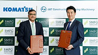 Komatsu And SMFG India Credit Co. Ltd. Launch Finance Scheme To Empower First-Time Machine Buyers And Small Fleet Owners Mr. Ravi Narayanan and Mr. Nobukazu Takeuchi