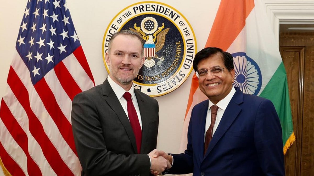 India's Commerce and Industry Minister Piyush Goyal with US Trade Representative Jamieson Greer (Photo: X/@USTradeRep) - X/@USTradeRep