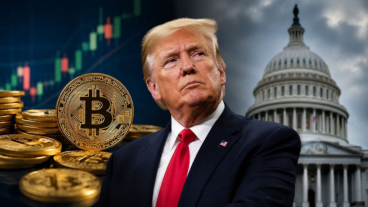 US President Donald Trump Posts Cryptocurrency Earnings  - AI generated representative image