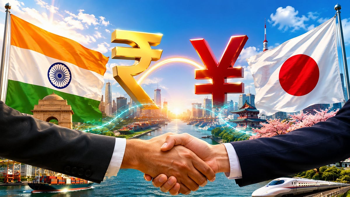 India Japan Trade  - AI generated representative image