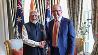 X : Prime Minister Narendra Modi and Australian PM Anthony Albanese