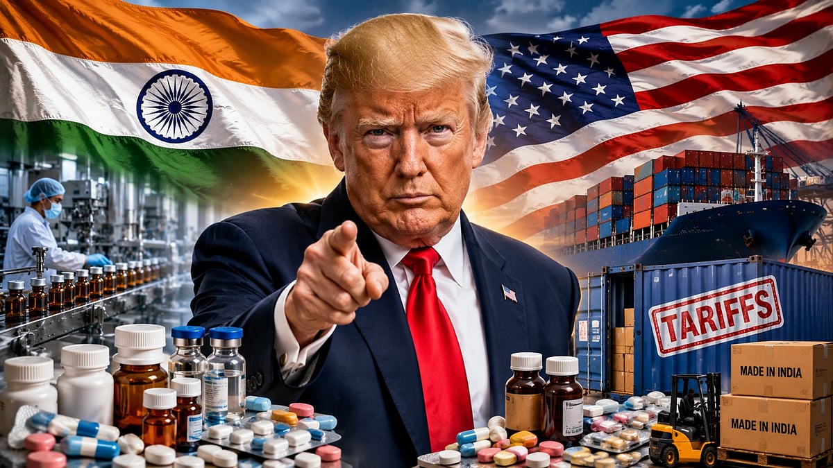How Trump's Tariff Plan Can Impact India's Pharmaceuticals and Exports - AI generated representative image
