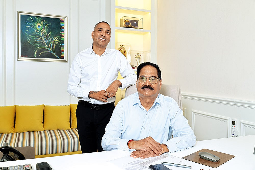 Ashish Khandelwal (left), MD with Ghanshyam Khandelwal, chairman, BL Agro