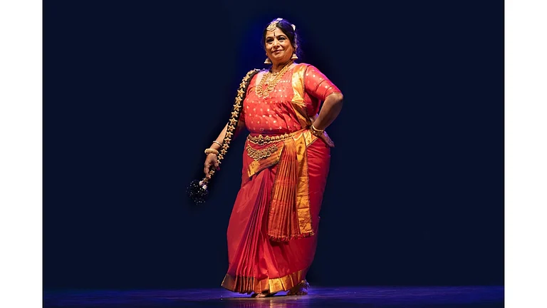 Dr Veena Murthy Vijay leads Sri Rajarajeshwari Kalaniketan and directs Apsara, the second act of its golden jubilee programme in Bengaluru on 19 September 2026. - null