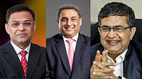(From left to right) Tata Sons ED and Group CFO Saurabh Agrawal, Tata Steel CEO and MD TV Narendran, NSE MD and CEO Ashish Chauhan