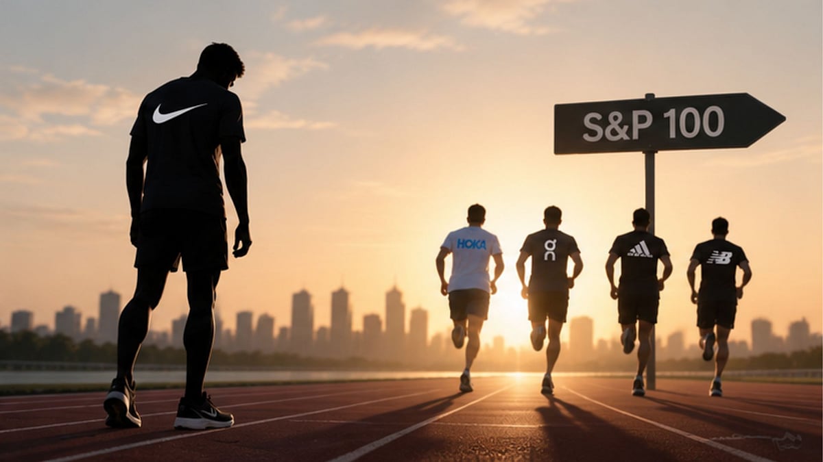 Nike To Be 'Deleted' From S&P 100: How The Giant Shoe Brand Is Losing Ground - AI generated representative image