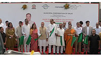From L to R:Shri Sandeep Kapoor, Chairman, DEMS Committee, Monika Pant, Deputy Mayor, Pravesh Wahi, Mayor Shri Jai Bhagwan Yadav, Leader of the House, Smt. Satya Sharma, Chairman, STDG Committee, Shri Samjeev Khirwar, IAS Commissioner, MCD