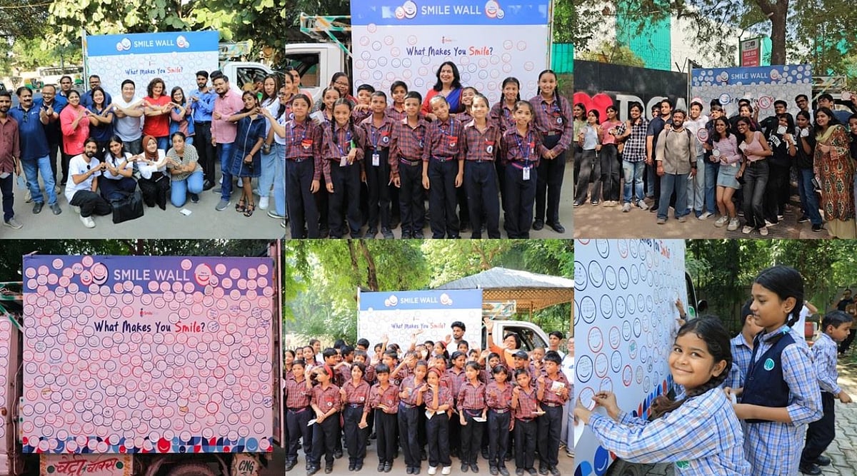 Smile Train India Celebrates World Smile Day with a mobile "Smile Wall on Wheels" - null