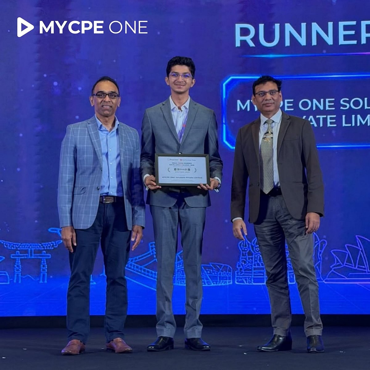 MYCPE ONE awarded in the service Export EdTech Category at the Payoneer India Cross-Border Excellence Awards 2026 - null