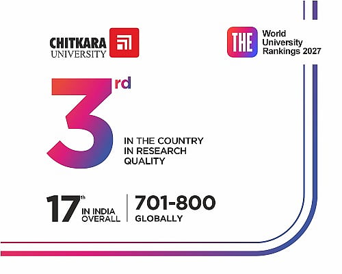Chitkara University Ranks 3rd in India for Research Quality | #17 Overall | Top 701-800 Globally - SAM