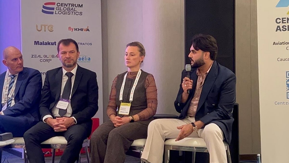 Nipun Anand, CEO, Zeal Global Services Ltd. speaking at the Central Asia Air Cargo Summit - null