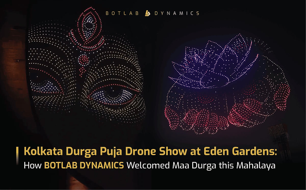 BotLab Dynamics’ Durga Puja Drone Show captivated 40,000 people at Eden Gardens Stadium; Highlights from Kolkata’s Grand Mahalaya Celebration - null