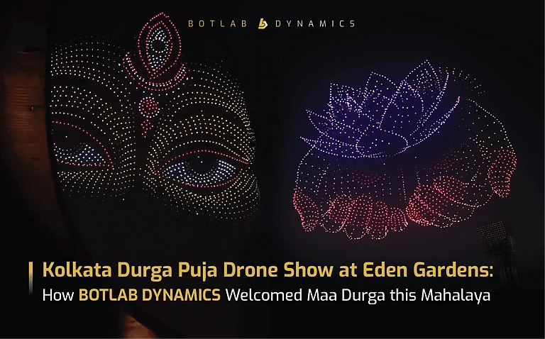 BotLab Dynamics’ Durga Puja Drone Show captivated 40,000 people at Eden Gardens Stadium; Highlights from Kolkata’s Grand Mahalaya Celebration - null