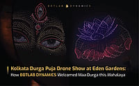 BotLab Dynamics’ Durga Puja Drone Show captivated 40,000 people at Eden Gardens Stadium; Highlights from Kolkata’s Grand Mahalaya Celebration