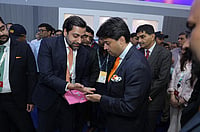 Sensorise Launches Made-In-India Wega M1 GSM Module At IMC 2026, Advancing Trusted IoT Connectivity (Left) Karn Nagpal - (Right) Jyotiraditya Scindia