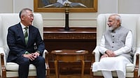 Hyundai Motor Group  : Hyundai Motor Group Executive Chair Euisun Chung (left) with Prime Minister Narendra Modi