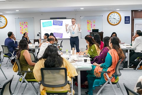Gregory Ross, Programme Director, Global Development of Educational Leadership, UCL Institute of Education, taking a session during the conference