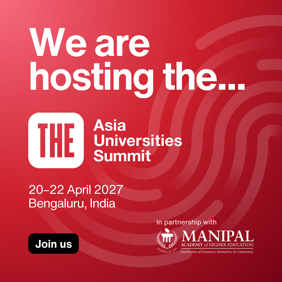 Times Higher Education Asia Universities Summit 2027 - null