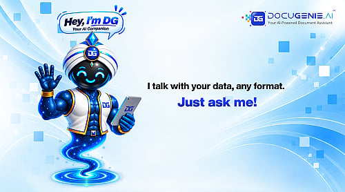 Meet “Hey, I'm DG”, the Digital Genie and new conversational AI feature within DocuGenie.AI, designed to make enterprise information easier to access - null