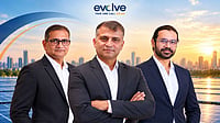 L – R: Rajesh V. Shah, Founder, Chairman and Managing Director, Mr Karan Singh, CEO, Asset Division, Evolve Energy Group, Mr Ravinder Pareek, Group Head of Finance