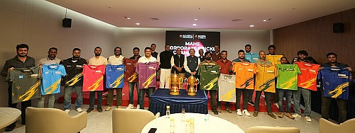 Mr. Avinash V. unveiled the trophy and Dr. Anand V, unveiled the jerseys in the presence of Dr. S. K. Rao, Dr. M. Veeraraghavan,, Dr. R. Prabhu, Dr. Harish Kumar and captains - null