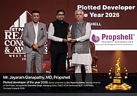 Tamil Nadu Governor Shri Rajendra Vishwanath Arlekar presents the award as the company targets 10 million sq. ft. in land sales by 2029