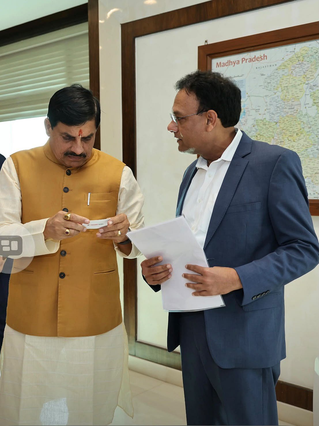 Mr. Mohan Yadav, Hon’ble Chief Minister of Madhya Pradesh, and Mr. Abhilesh Gupta, Managing Director and Chief Executive Officer, THINK Gas - null