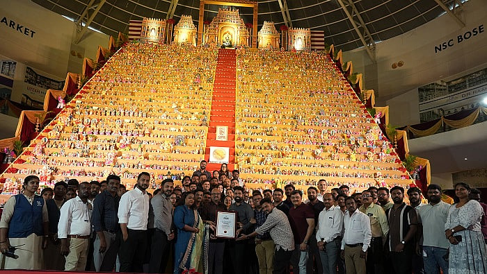 Chennai’s Tallest Golu Display Marks a Navaratri Milestone - null