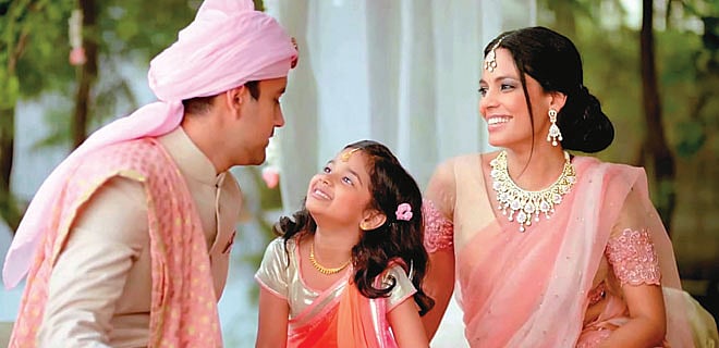 Indian woman in TV advertising