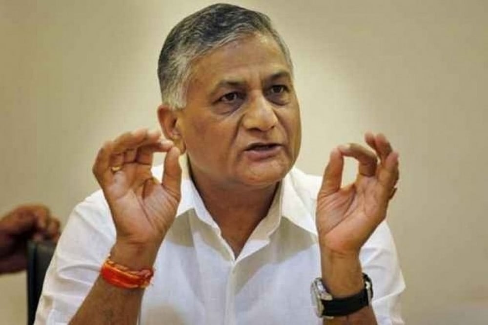 Minister of State for Civil Aviation V K Singh 