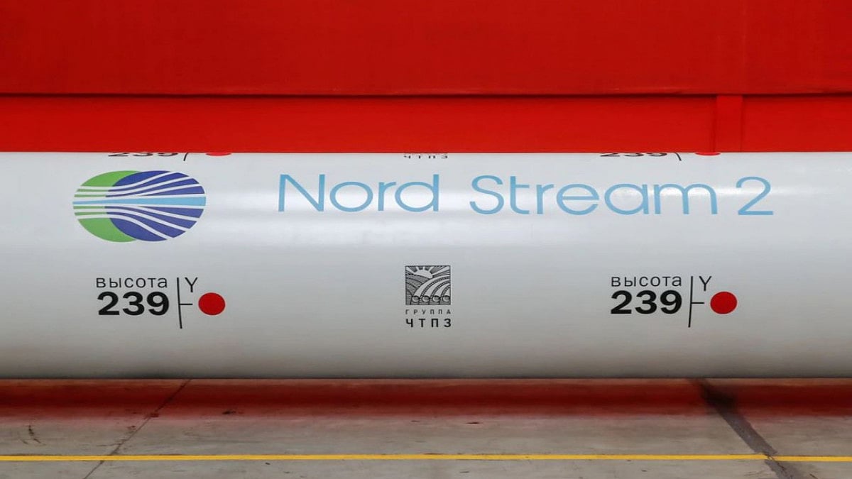 The pipeline brings natural gas from Russia to Germany. 