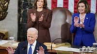 Joe Biden addressing his first State of the Union address