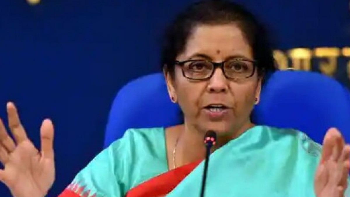 Union finance minister Nirmala Sitharaman. 