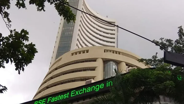 Sensex was trading in a narrow range of 200 points - null