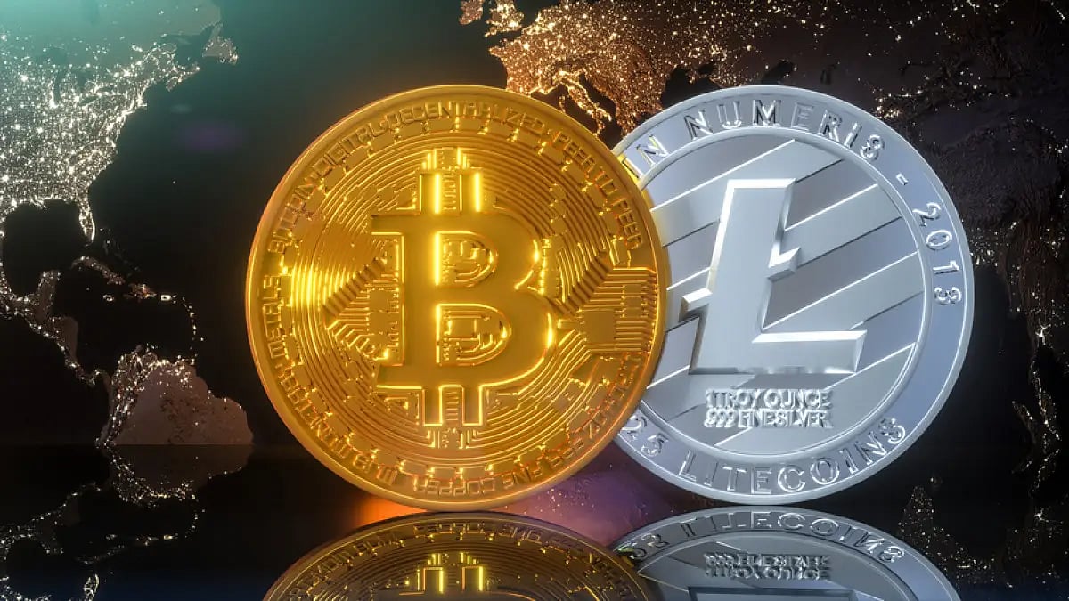 Cryptocurrency Bitcoin and Litecoin