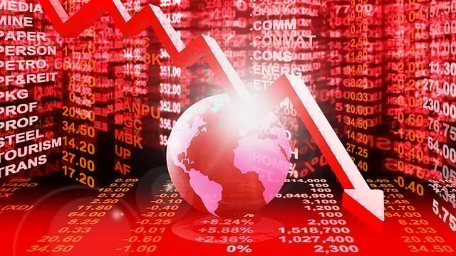 World Shares Mostly Lower As Recession, COVID-19 Fears Loom