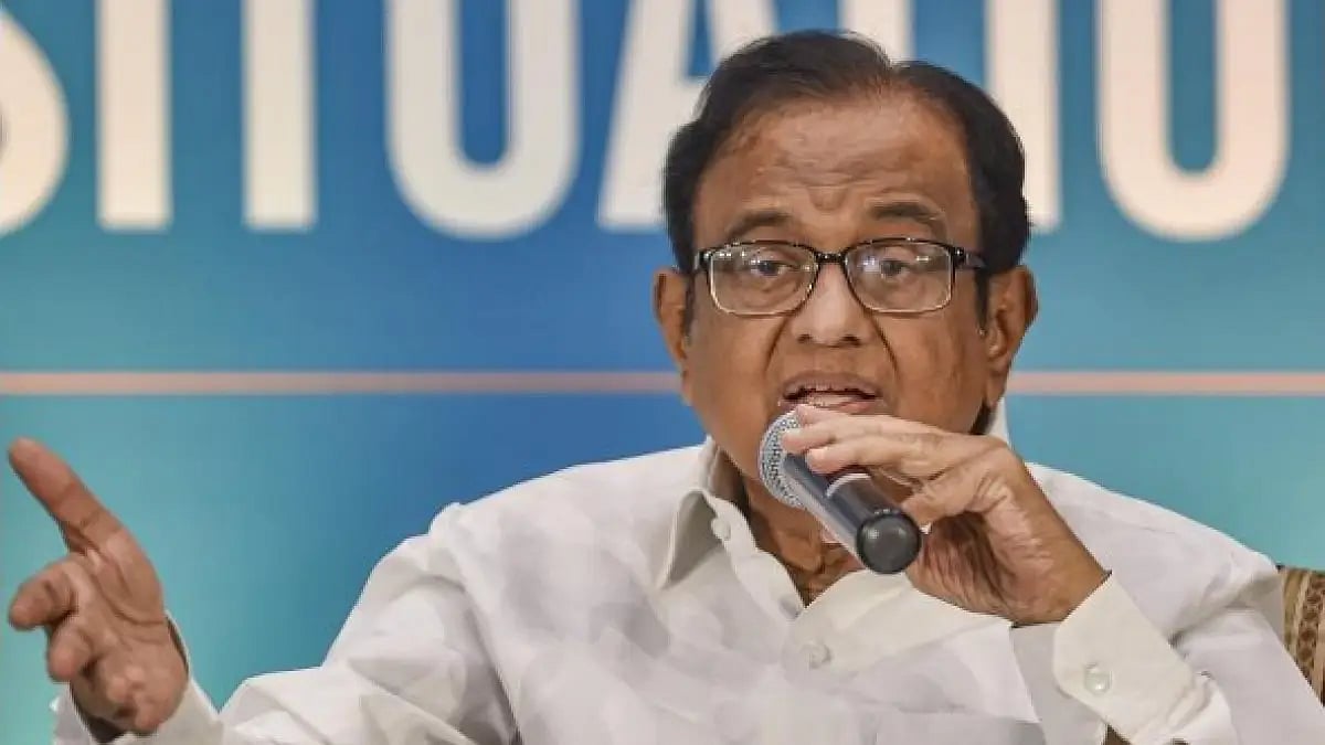 Senior Congress leader P Chidambaram