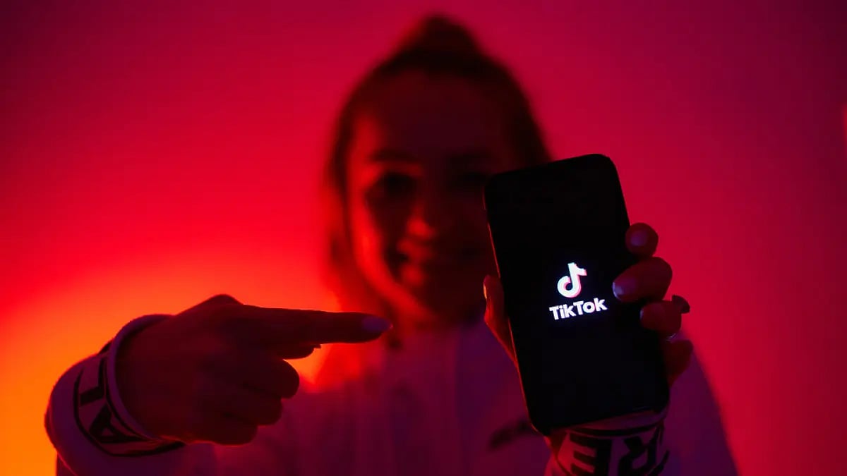 TikTok mobile app displayed on a smartphone