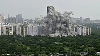 Demolition of Supertechs twin towers 