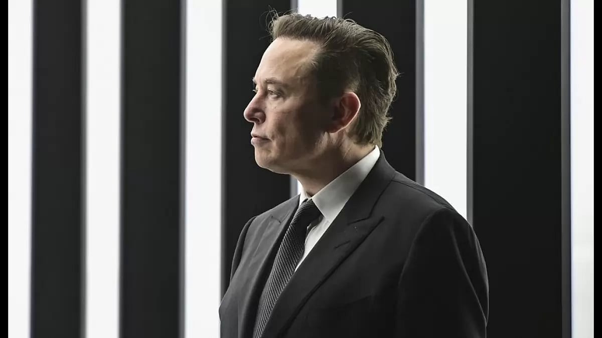 Elon Musk, Tesla CEO, attends the opening of the Tesla factory Berlin Brandenburg in Gruenheide, Ger