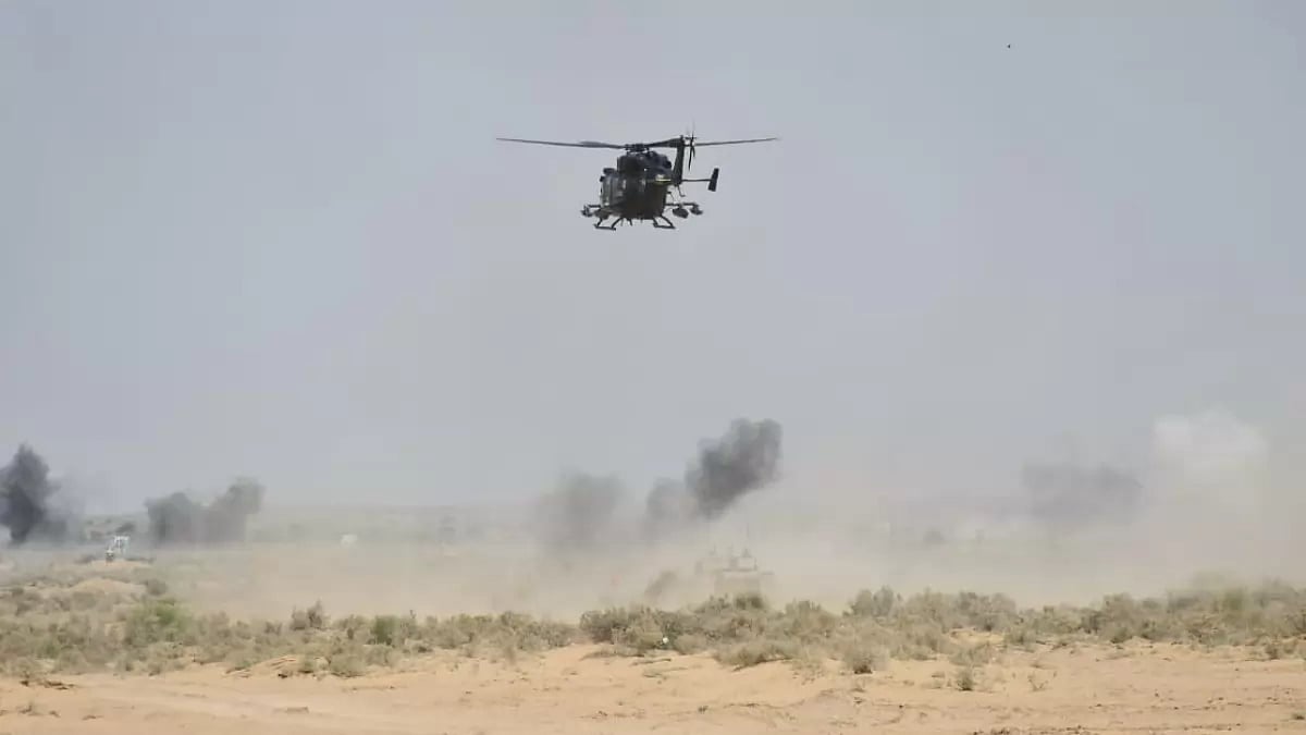 Australia’s Chief of Army Staff seeing Rajasthan’s firing ranges in March earlier this year