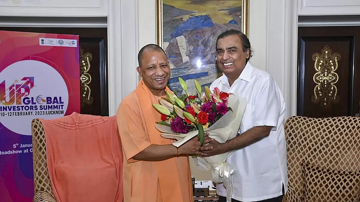 Yogi Adityanath meets Mukesh Ambani