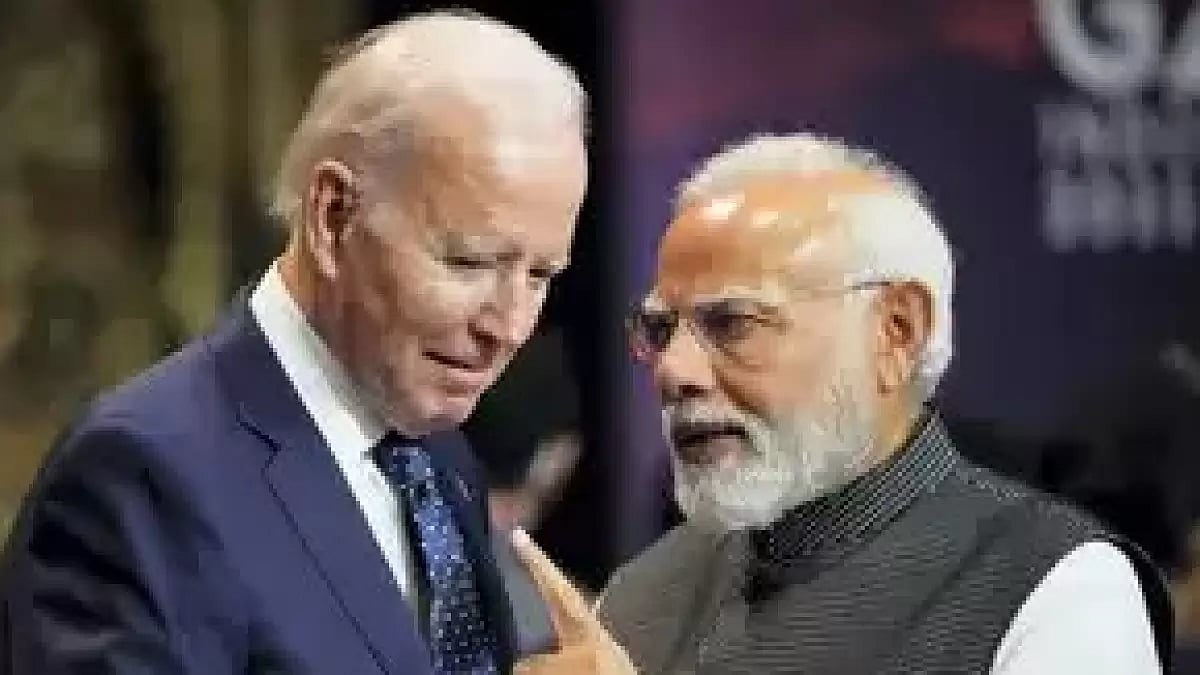 US President Joe Biden with PM Narendra Modi