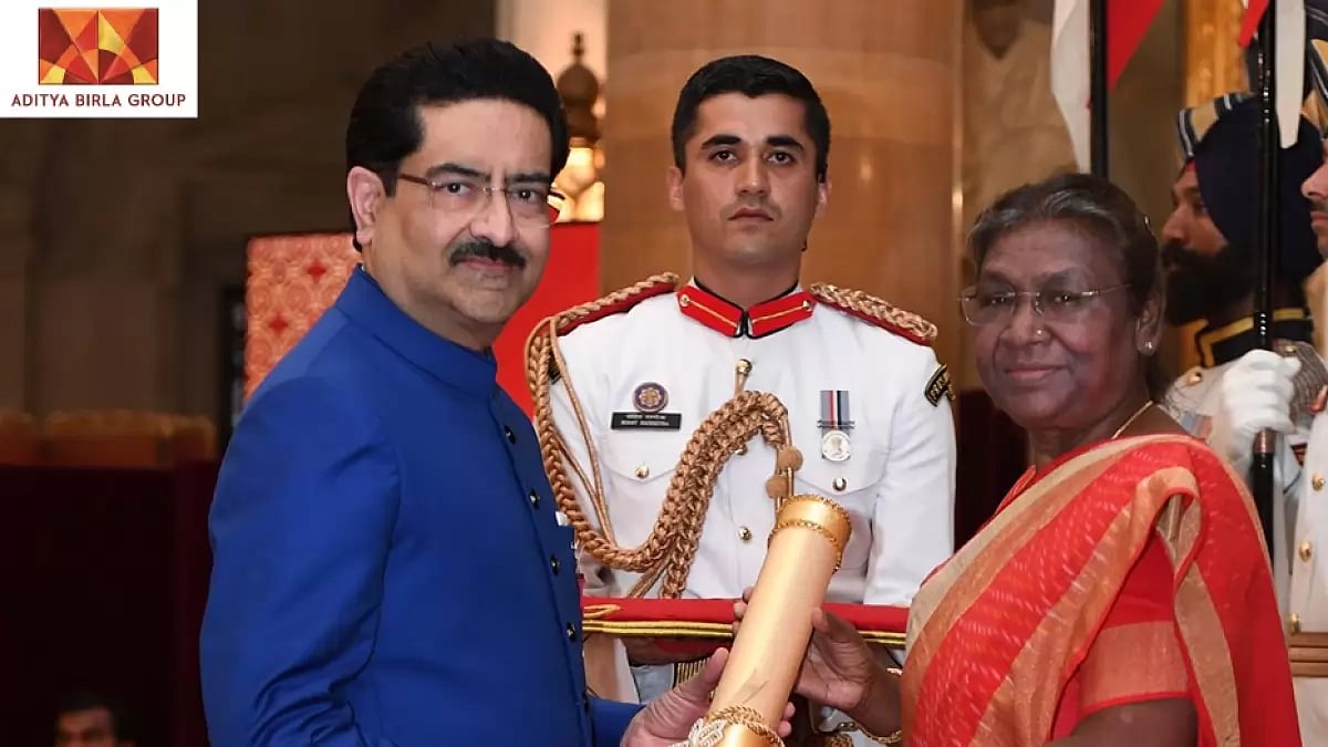 KM Birla receives Padma Bhushan