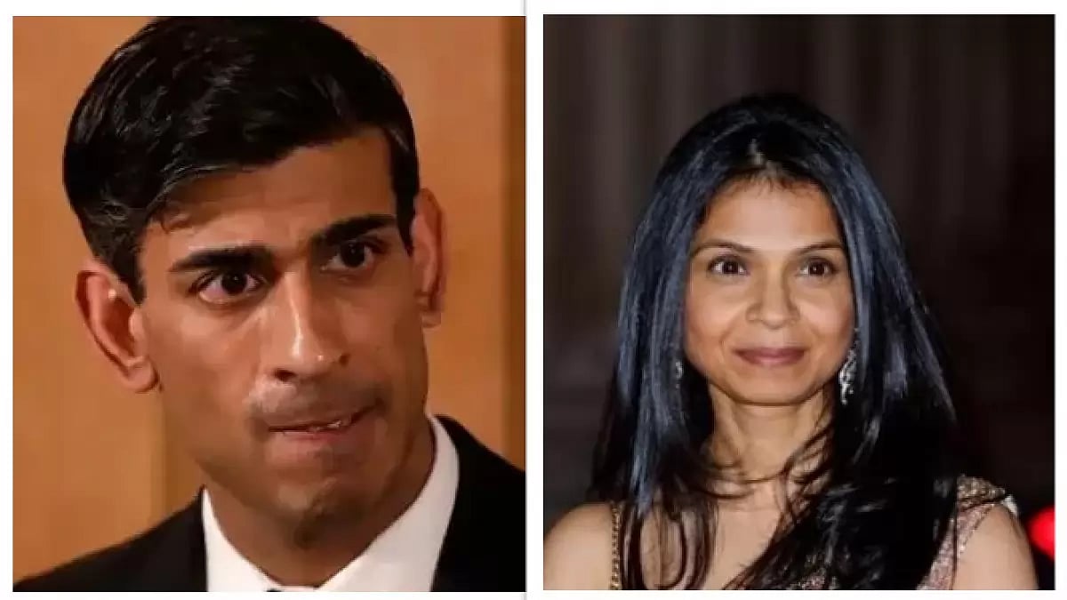 UK PM Rishi Sunak and his wife Akshata Murthy