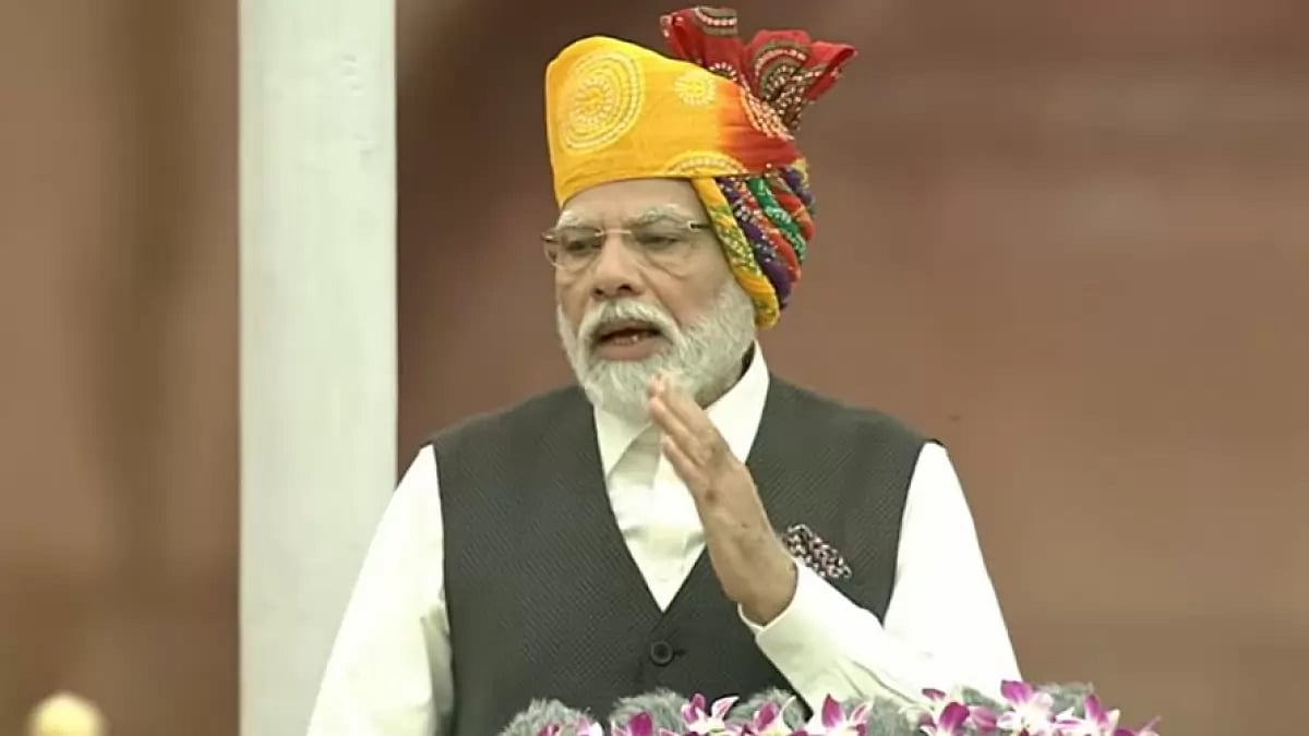 PM Narendra Modi addresses nation on 77th Independence Day